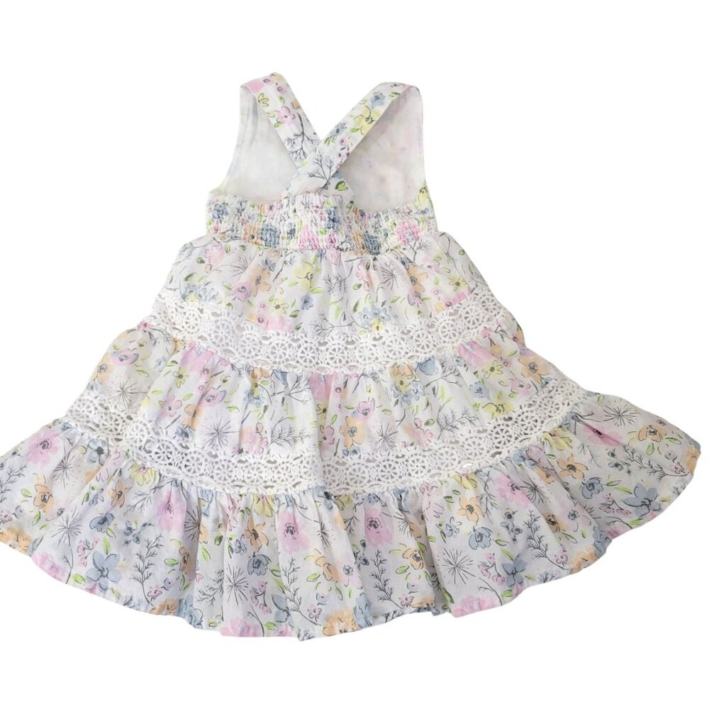 Tommy Bahama White Floral Toddler Sundress Dress Size 12M - Picture 2 of 3